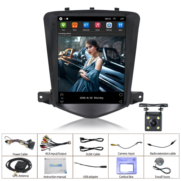 For Chevrolet Cruze 9.7 inch Navigation Integrated Machine, Style: Standard+4 Light Camera(2+32G) - Car MP3 & MP4 & MP5 by PMC TechLife | Online Shopping South Africa | PMC TechLife | Buy Now Pay Later Mobicred
