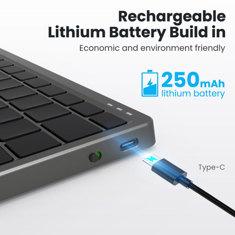 KF8700 78 Keys Hidden Touchpad Portable Tablet Computer Wireless Bluetooth Keypad With PU Leather(Pink) - Others Keyboard by PMC TechLife | Online Shopping South Africa | PMC TechLife