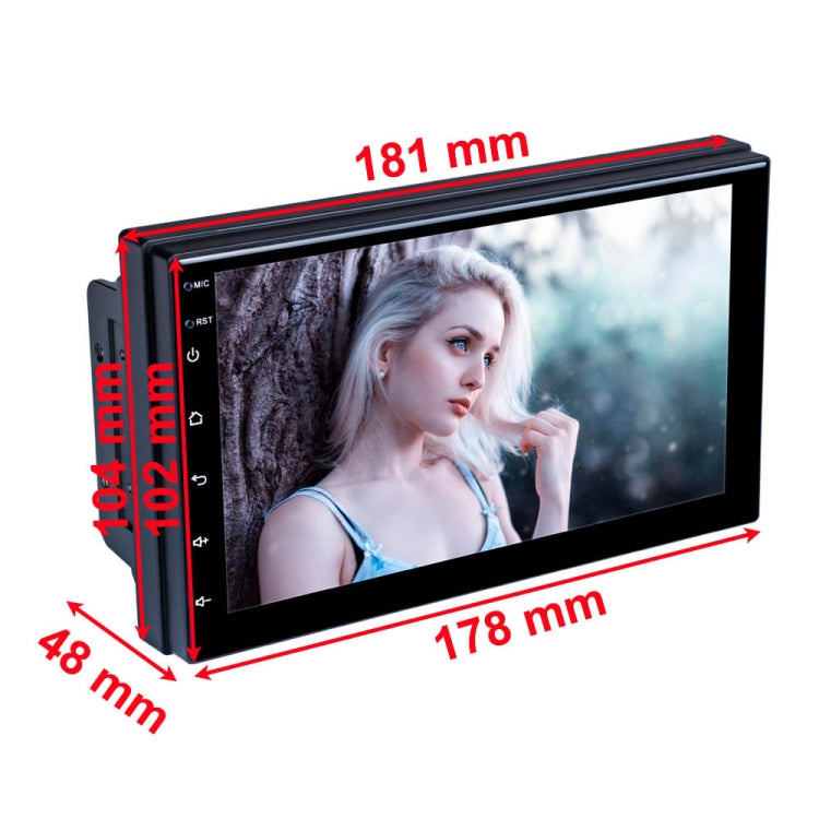 C7001 7 inch Touch Screen Built-In CarPlay Car MP5 Player, Style: Standard+12 Light Camera - Car MP3 & MP4 & MP5 by PMC TechLife | Online Shopping South Africa | PMC TechLife | Buy Now Pay Later Mobicred