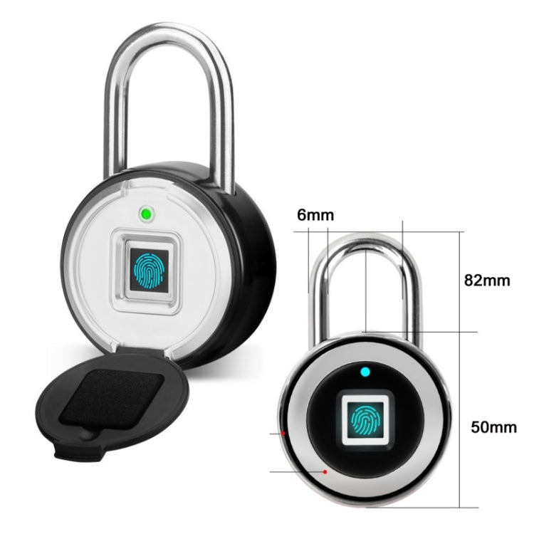 P3Z-TY Outdoor Waterproof Electronic Intelligent Fingerprint Padlock - Padlocks by PMC TechLife | Online Shopping South Africa | PMC TechLife | Buy Now Pay Later Mobicred