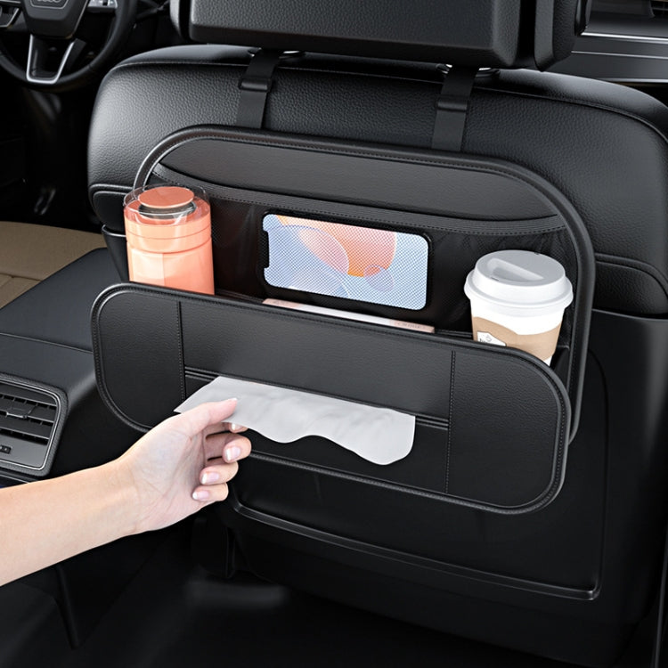 Car Seat Rear Leather Multi-function Convenient Storage Bag(Black) - Stowing Tidying by PMC TechLife | Online Shopping South Africa | PMC TechLife | Buy Now Pay Later Mobicred
