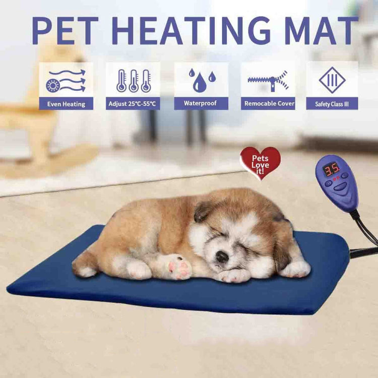40x30cm Green 12V Low Voltage Multifunctional Warm Pet Heating Pad Pet Electric Blanket(UK Plug) - Pads by PMC TechLife | Online Shopping South Africa | PMC TechLife | Buy Now Pay Later Mobicred