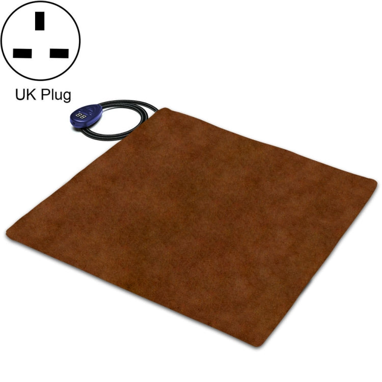50x50cm Coffee 12V Low Voltage Multifunctional Warm Pet Heating Pad Pet Electric Blanket(UK Plug) - Pads by PMC TechLife | Online Shopping South Africa | PMC TechLife | Buy Now Pay Later Mobicred