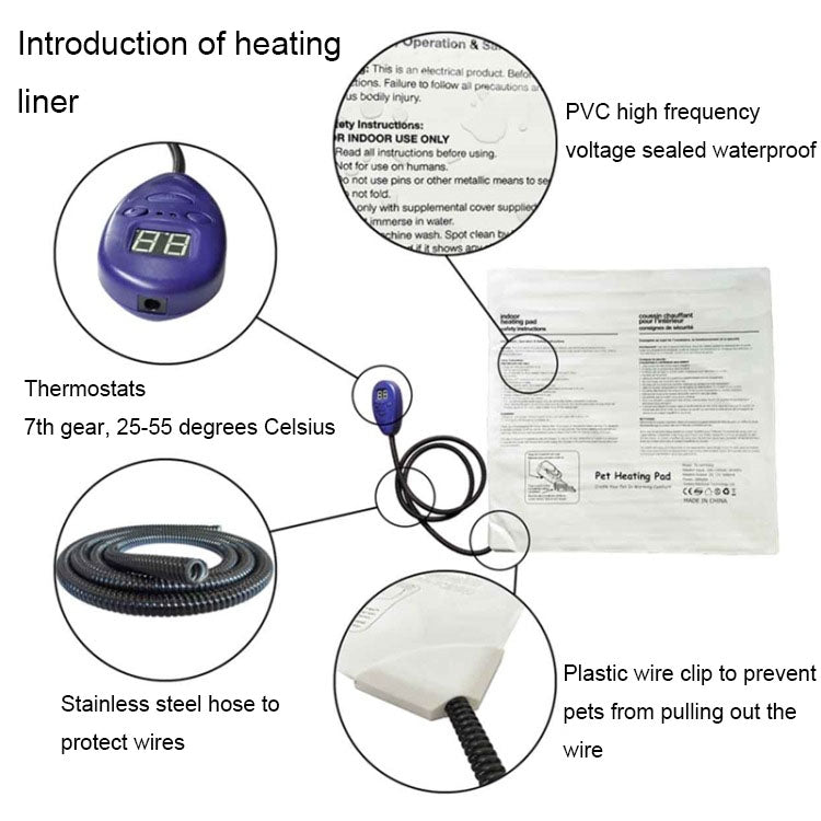 50x50cm Green 12V Low Voltage Multifunctional Warm Pet Heating Pad Pet Electric Blanket(AU Plug) - free shipping - PMC TechLife - Order now!