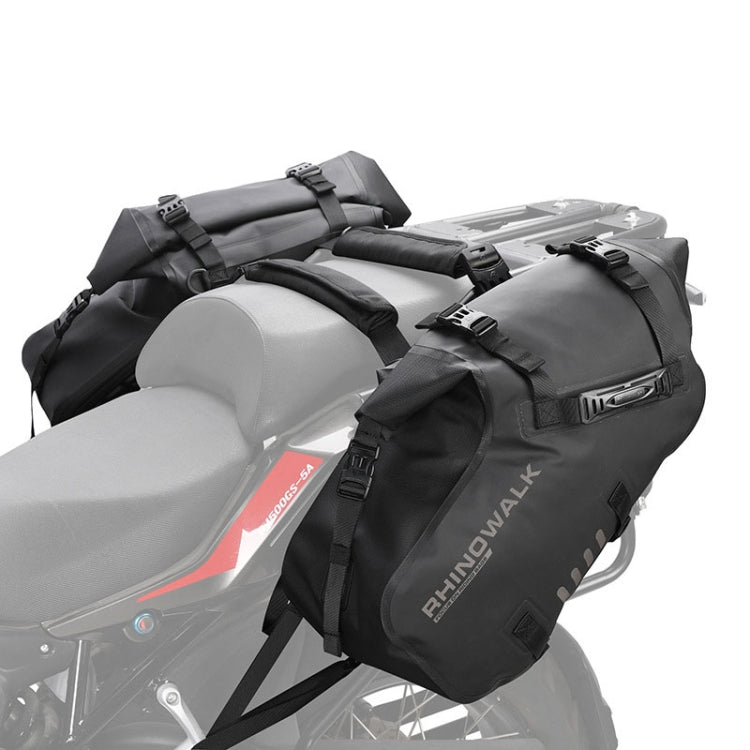 Rhinowalk MT1428 Large-capacity Waterproof and Wear-resistant Motorcycle Double-side Bag(Black) - Bags & Luggages by PMC TechLife | Online Shopping South Africa | PMC TechLife | Buy Now Pay Later Mobicred