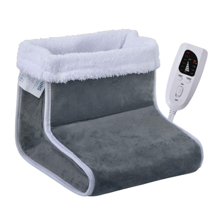 Plug-in High-top Electric Foot Warmer Heated Foot Warmer Boots EU Plug 230V(Dark Gray) - Electric Heaters by PMC TechLife | Online Shopping South Africa | PMC TechLife | Buy Now Pay Later Mobicred