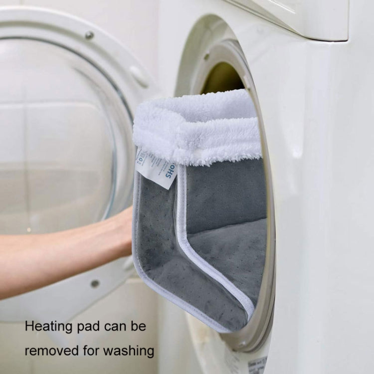 Plug-in High-top Electric Foot Warmer Heated Foot Warmer Boots EU Plug 230V(Dark Gray) - Electric Heaters by PMC TechLife | Online Shopping South Africa | PMC TechLife | Buy Now Pay Later Mobicred