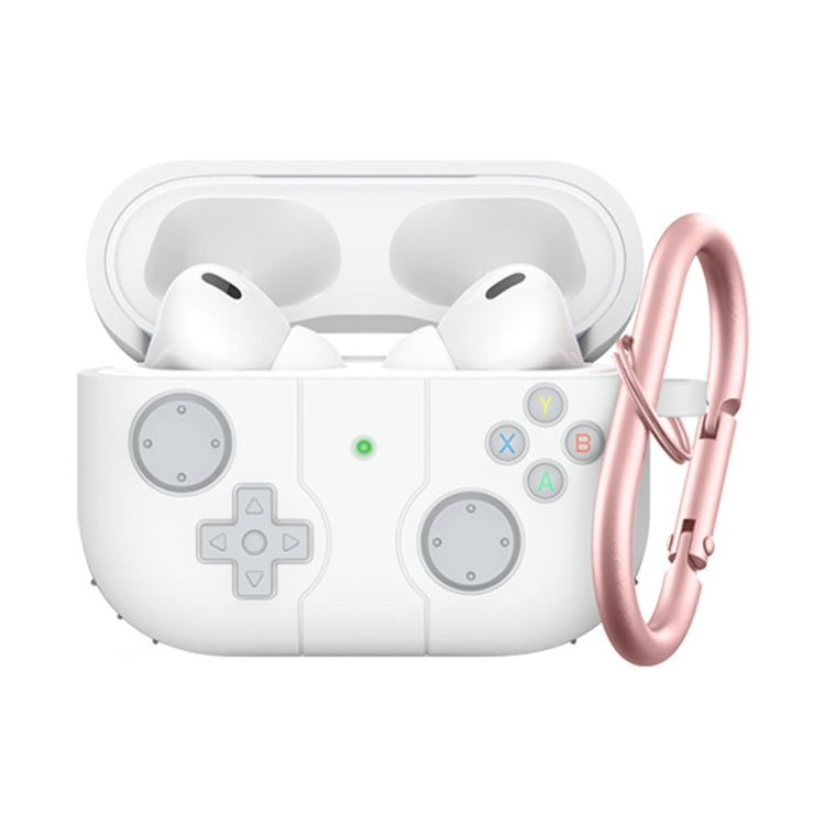 For Airpods 3 Soft Shell Drop-proof Silicone Headphone Cover With Hook(White) - For AirPods 3 by PMC Jewellery | Online Shopping South Africa | PMC Jewellery | Buy Now Pay Later Mobicred