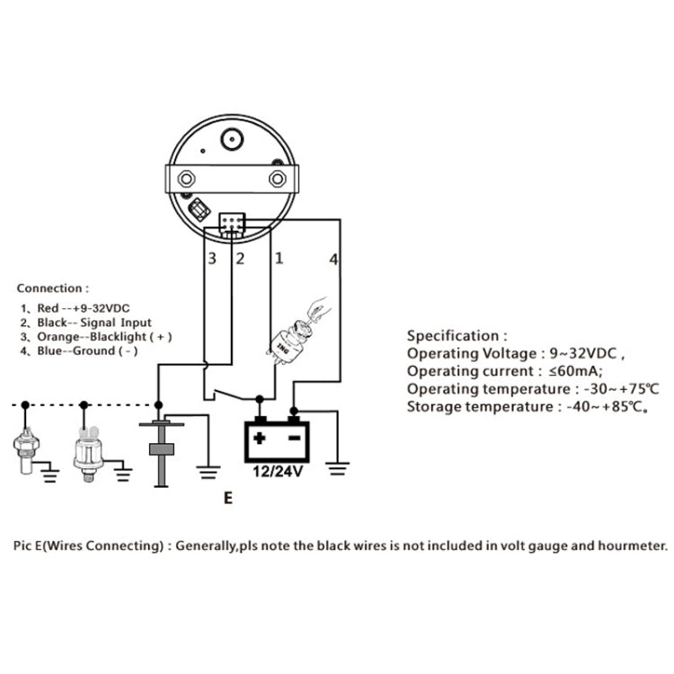 PMM2 DN52mm 12/24V 0-190Ohm Marine Balance Table Lift Table(BS) - Marine Accessories & Parts by PMC TechLife | Online Shopping South Africa | PMC TechLife | Buy Now Pay Later Mobicred