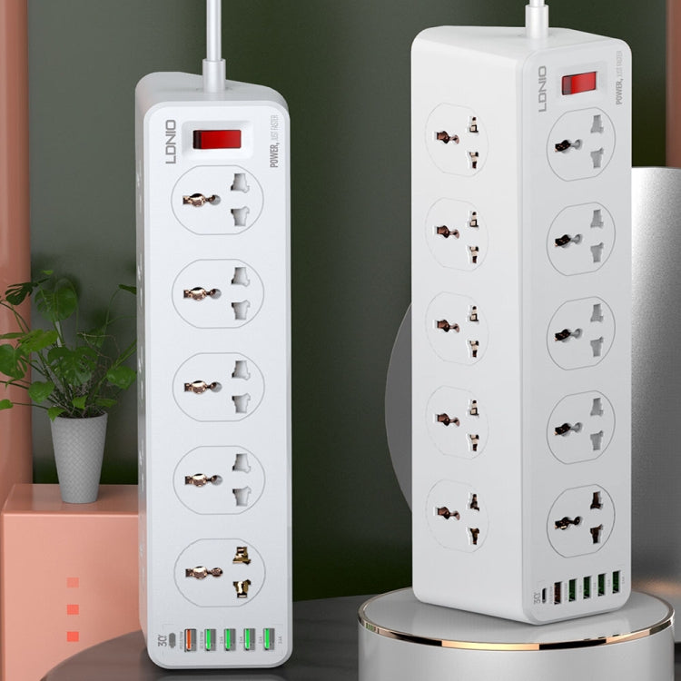LDNIO SC10610 30W 10+6 Ports Multifunctional Travel Home Office Fast Charging Socket, Spec: UK Plug - Extension Socket by LDNIO | Online Shopping South Africa | PMC TechLife | Buy Now Pay Later Mobicred