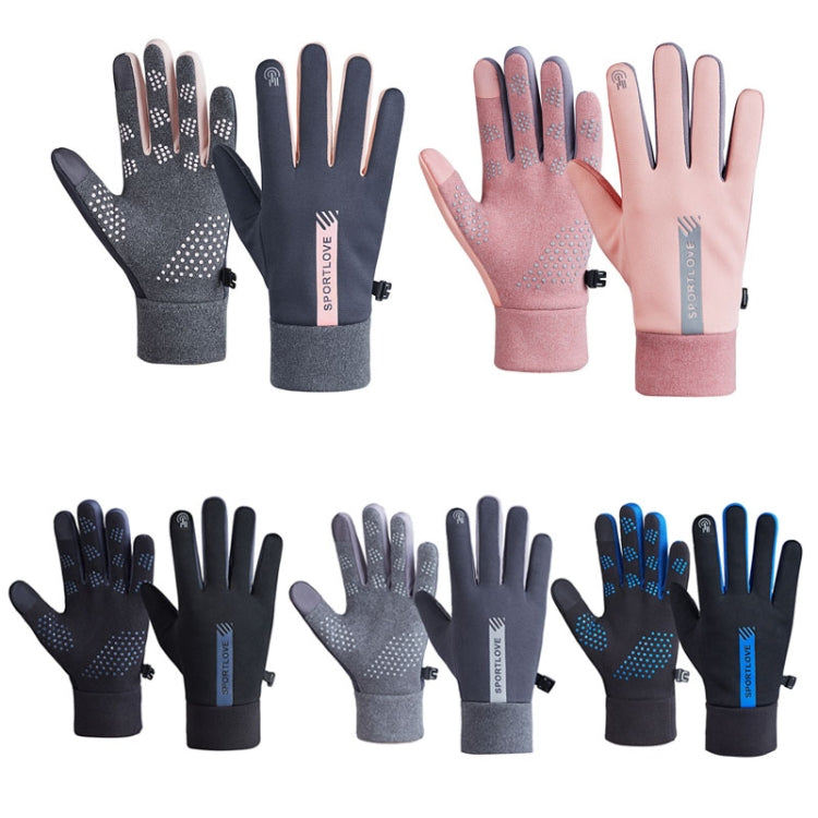 1 Pair Velvet and Thick Cycling Windproof and Cold Warm Gloves, Style: Female Version (Pink) - Safety Gloves by PMC TechLife | Online Shopping South Africa | PMC TechLife | Buy Now Pay Later Mobicred