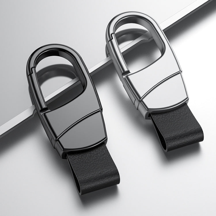 Metal Waist Hang Car Key Chain Simple Lock Pendant(Gray) - Key Rings by PMC TechLife | Online Shopping South Africa | PMC TechLife | Buy Now Pay Later Mobicred
