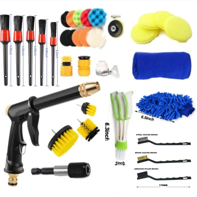 35 PCS / Set Car Wash Water Sprayer Tool Details Clean Brush Air Outlet Brush Set - free shipping - PMC TechLife - Order now!