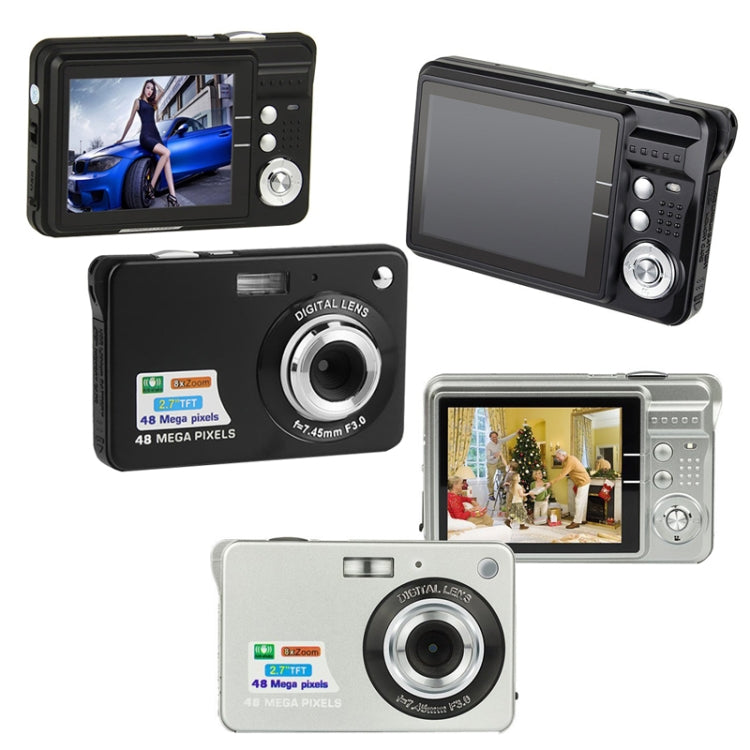 18 Million Pixel Entry-Level Digital Cameras Daily Recording Photos And Videos Macro Student Cameras(Silver) - Video Cameras by PMC TechLife | Online Shopping South Africa | PMC TechLife | Buy Now Pay Later Mobicred