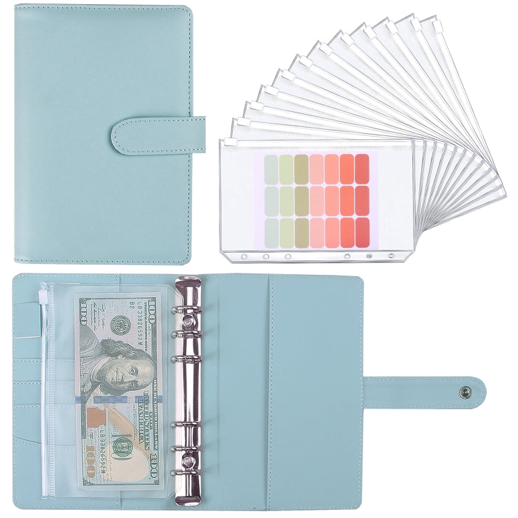 A6 Macaron Notebook PU Loose-leaf Cash Budget Handbook(Blue) - Notebooks by PMc TechLife | Online Shopping South Africa | PMc TechLife | Buy Now Pay Later Mobicred