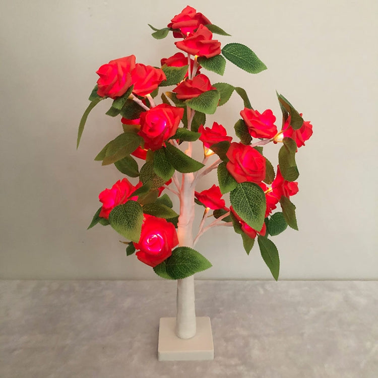SJ-SD054 LED Valentine Day Rose Indoor Party Decoration Lights(White Bottom Red) - Holiday Lights by PMc TechLife | Online Shopping South Africa | PMc TechLife | Buy Now Pay Later Mobicred