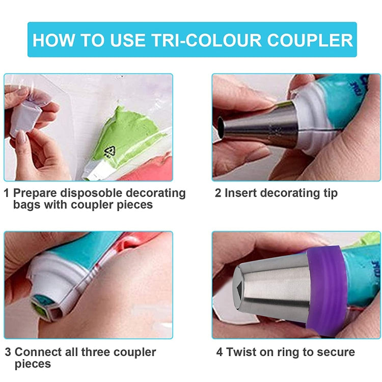 10PCS/Set Stainless Steel Laminating Nozzle Set Cake DIY Laminating Nozzle Set Baking Tools - Baking Pastry Tools by PMC TechLife | Online Shopping South Africa | PMC TechLife