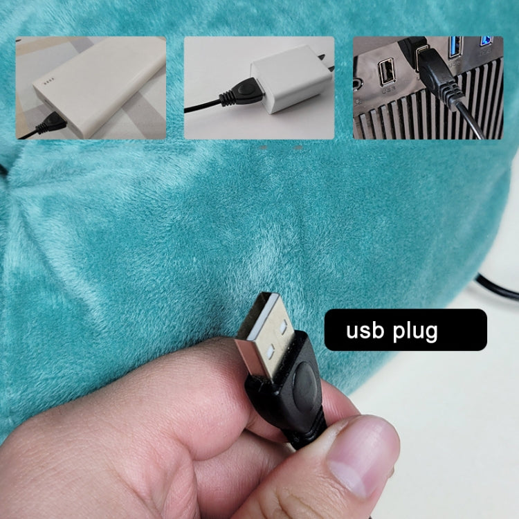USB Heating Foot Warmer Comfortable Plush Foot Warmer(Pink) - USB Heater by PMC TechLife | Online Shopping South Africa | PMC TechLife | Buy Now Pay Later Mobicred