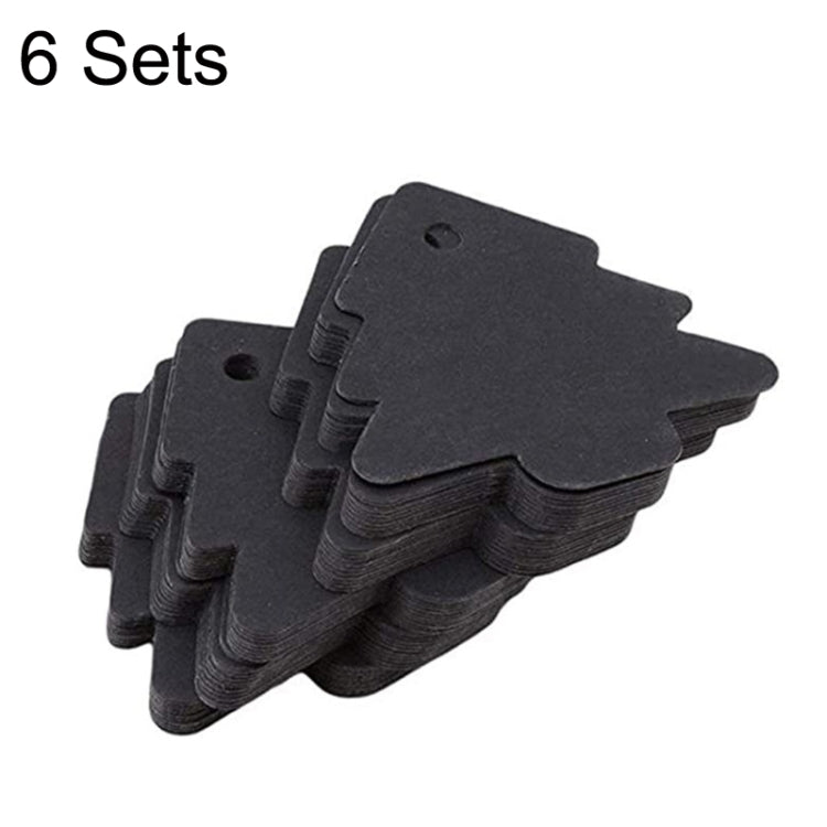 6 Sets DIY Christmas Tree Elevator Retro Card Labels Wedding Party Process Clip Stickers(Black) - free shipping - PMc TechLife - Order now!