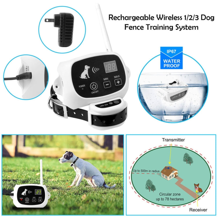 KD-661 500m Wireless Electric Dog Pet Fence Shock Collar,Spec: For One Dog(US Plug) - Training Aids by PMC TechLife | Online Shopping South Africa | PMC TechLife | Buy Now Pay Later Mobicred