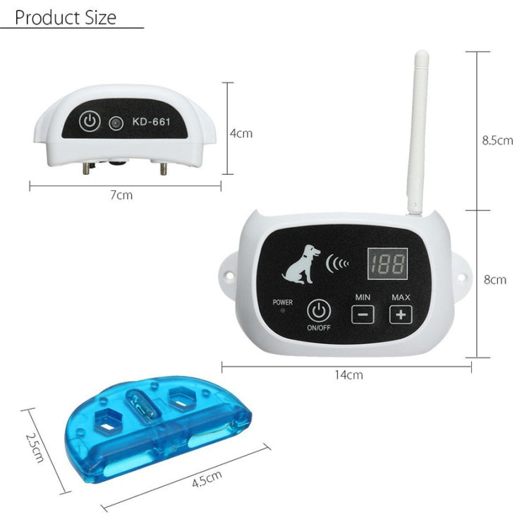 KD-661 500m Wireless Electric Dog Pet Fence Shock Collar,Spec: For Three Dog(US Plug) - Training Aids by PMC TechLife | Online Shopping South Africa | PMC TechLife | Buy Now Pay Later Mobicred