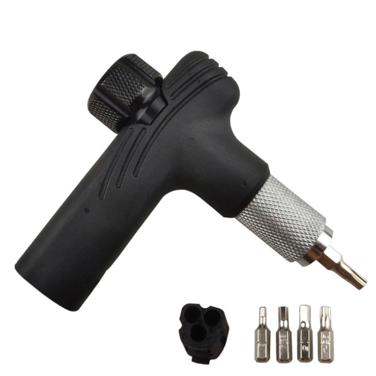 BT080 Portable Bike Multifunction Ratchet Tork Wrench Set(Black) - Maintenance tools by PMC TechLife | Online Shopping South Africa | PMC TechLife