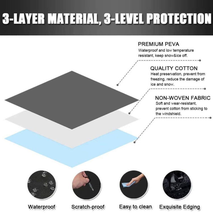 600D Oxford Cloth Car Snow Block Waterproof Windshield Coverings With Magnetic S - Window Foils & Solar Protection by PMC Jewellery | Online Shopping South Africa | PMC Jewellery | Buy Now Pay Later Mobicred