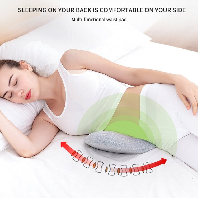 Memory Foam Lumbar Spine Cushion Pregnant Women Sleeping Lumbar Pillow(Pink Crescent) - free shipping - PMC Jewellery - Order now!