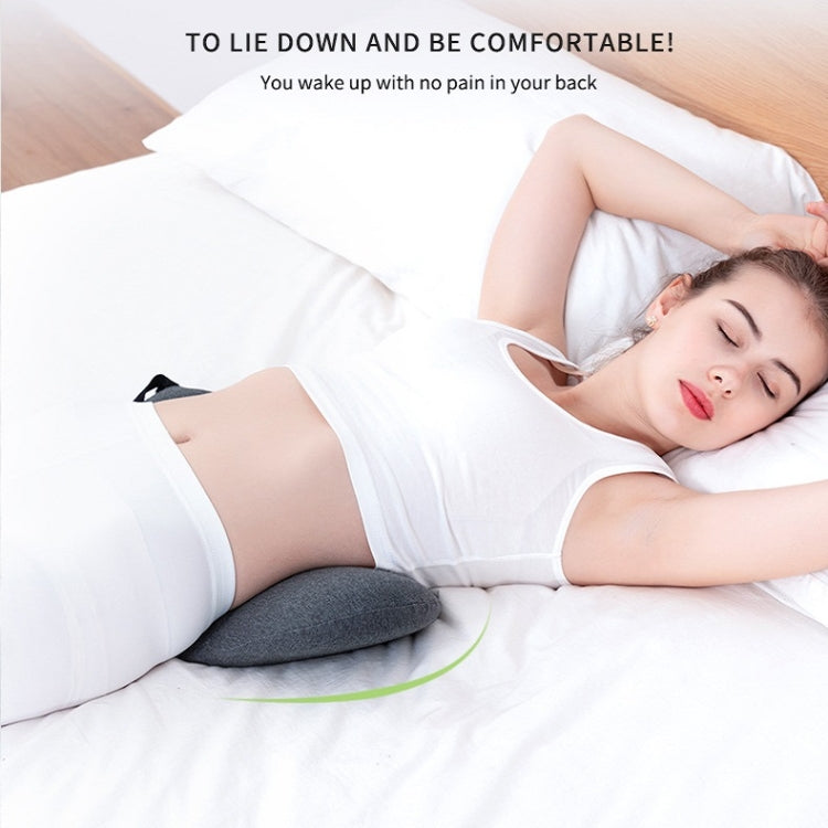 Memory Foam Lumbar Spine Cushion Pregnant Women Sleeping Lumbar Pillow(Pink Crescent) - free shipping - PMC Jewellery - Order now!