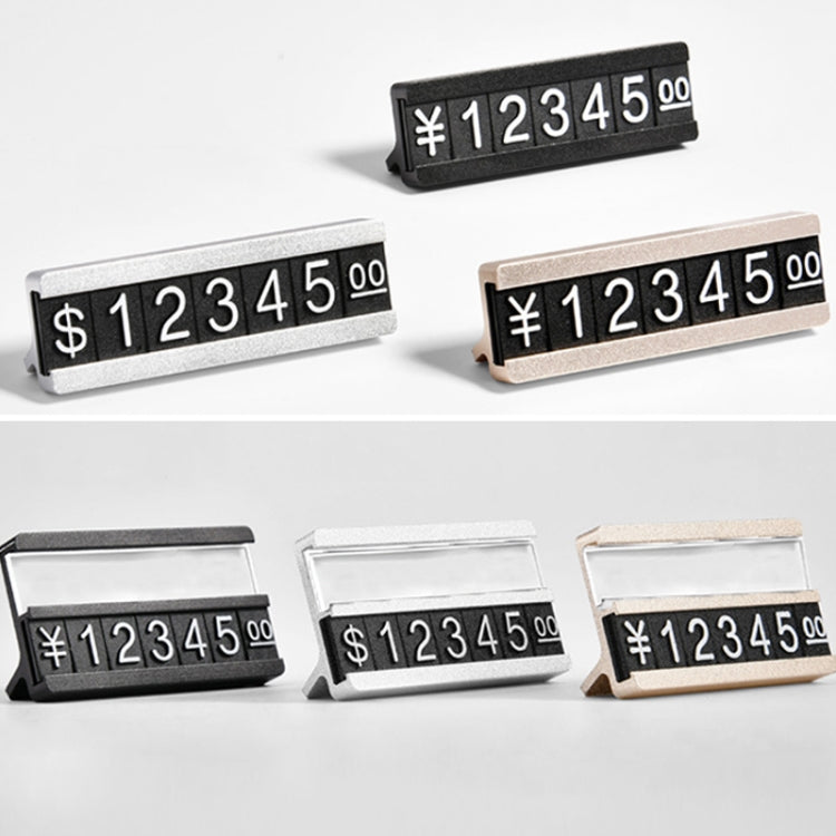 Metal Digital Grain Price Display Micro Standing Plate, Size: Single Layer(Black) - Store & Supermarket Supplies by PMC TechLife | Online Shopping South Africa | PMC TechLife