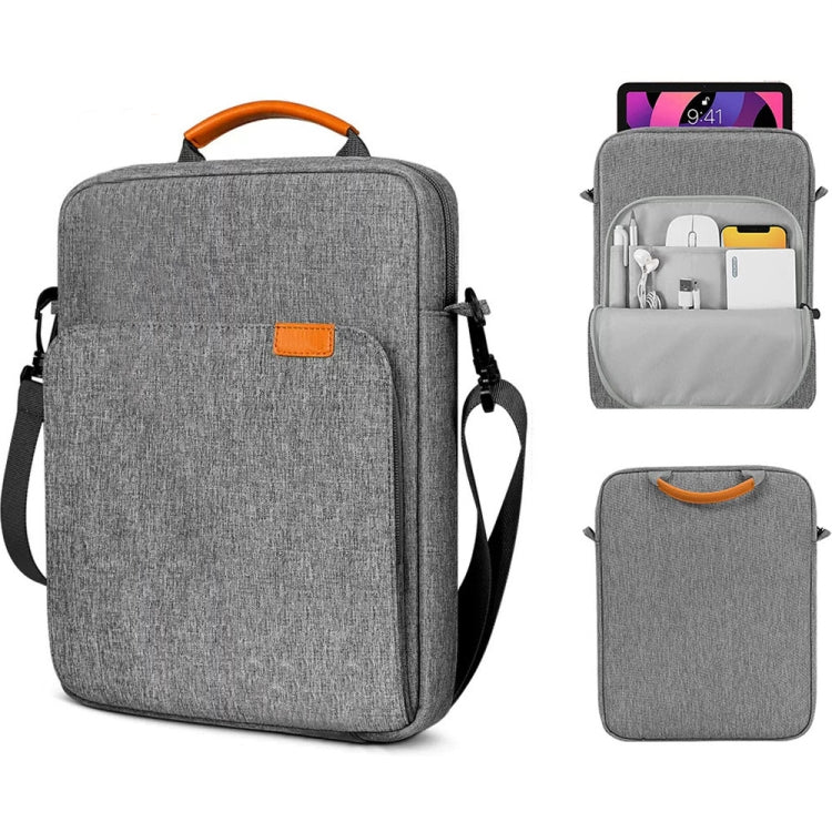 Vertical Laptop Bag Handheld Shoulder Crossbody Bag, Size: 9.7-11 Inch(Light Gray) - 10 - 11 inch by PMC Jewellery | Online Shopping South Africa | PMC Jewellery | Buy Now Pay Later Mobicred