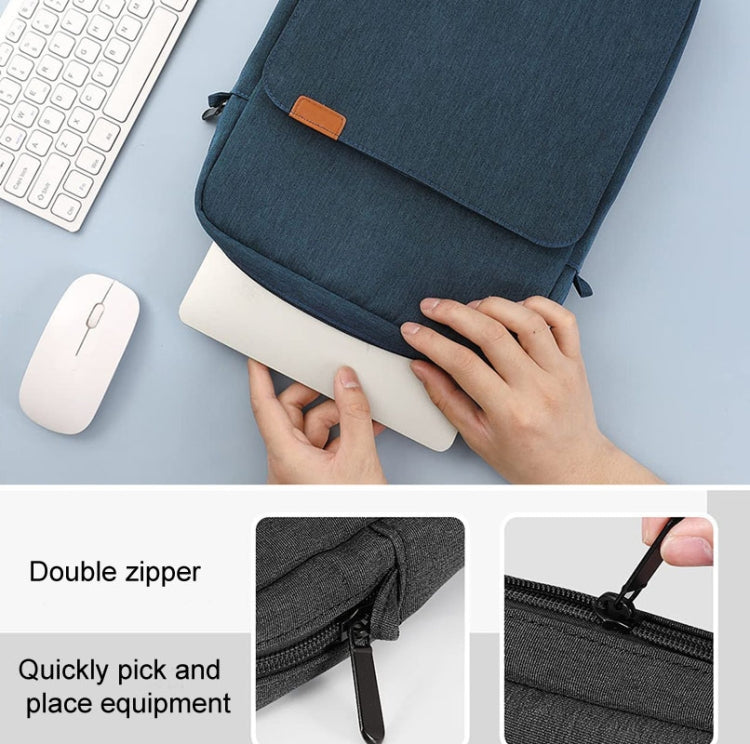 Vertical Laptop Bag Handheld Shoulder Crossbody Bag, Size: 9.7-11 Inch(Blue) - 10 - 11 inch by PMC TechLife | Online Shopping South Africa | PMC TechLife