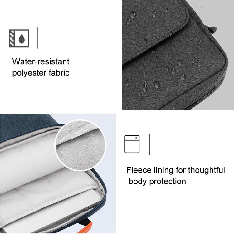 Vertical Laptop Bag Handheld Shoulder Crossbody Bag, Size: 9.7-11 Inch(Light Gray) - 10 - 11 inch by PMC Jewellery | Online Shopping South Africa | PMC Jewellery | Buy Now Pay Later Mobicred