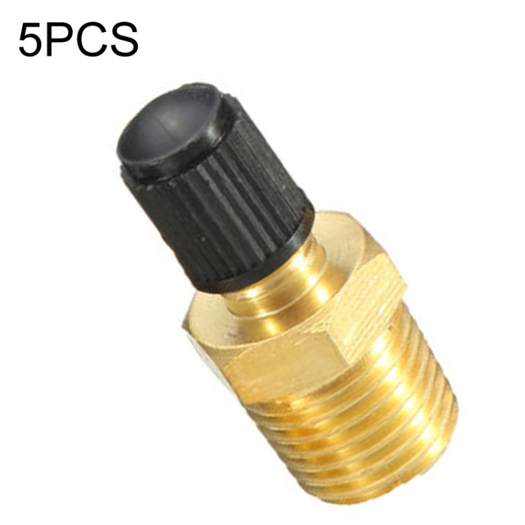 5PCS 1/8 NPT Threaded Nozzles Solid Nickel-Plated Brass Fuel Tank Filling Valve For Air Compressor - Inflatable Pump by PMC TechLife | Online Shopping South Africa | PMC TechLife