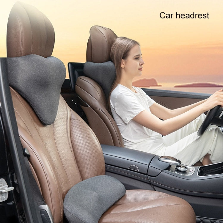 Slow Rebound Memory Foam Lumbar Pillow Neck Pillow Car Headrest(Dark Grey) - Cushions & Pillows by PMC TechLife | Online Shopping South Africa | PMC TechLife | Buy Now Pay Later Mobicred