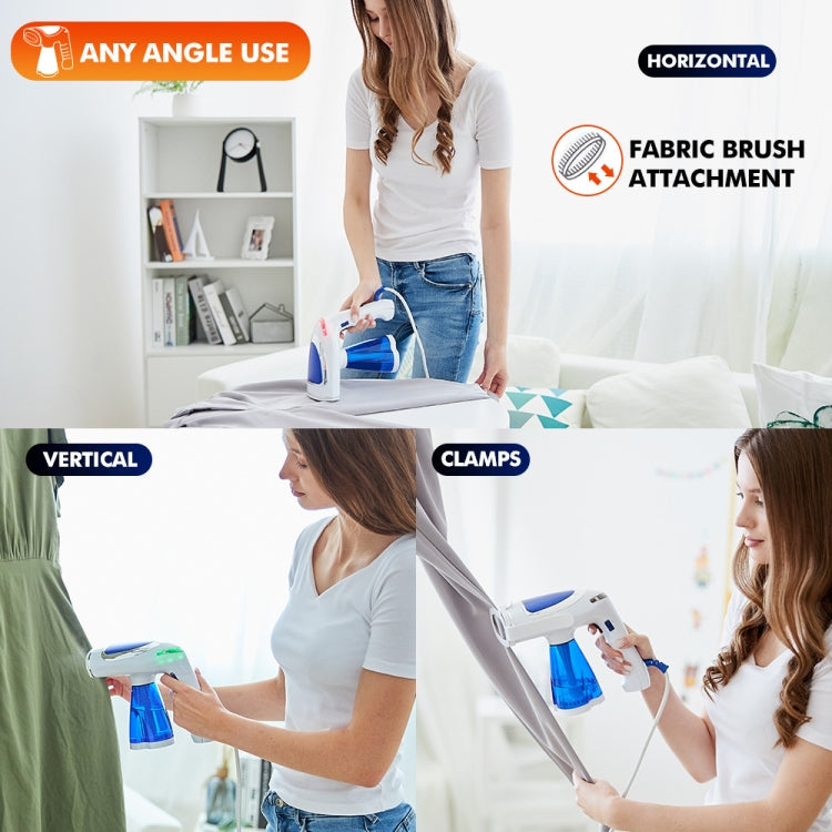 1600W  Handheld Folding Iron Mini Steam Iron, Color: Blue 3 Gear(EU Plug) - Garment Steamer by PMc TechLife | Online Shopping South Africa | PMc TechLife | Buy Now Pay Later Mobicred
