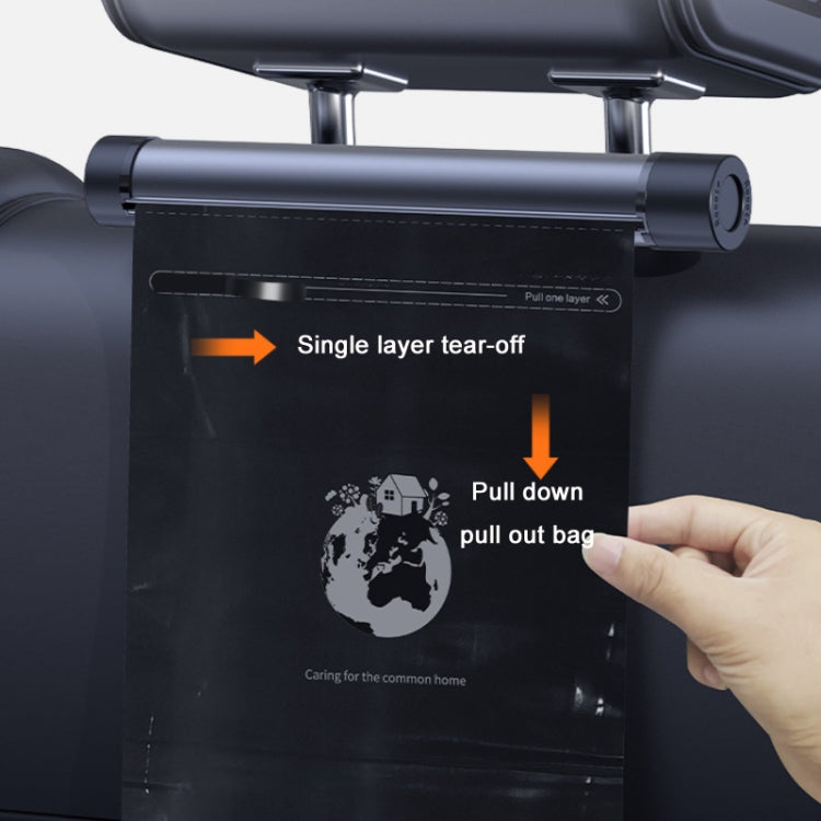 Car Mounted Garbage Bag  Folding Hanging Cleaning Organiser(Titanium Grey) - Stowing Tidying by PMC TechLife | Online Shopping South Africa | PMC TechLife | Buy Now Pay Later Mobicred