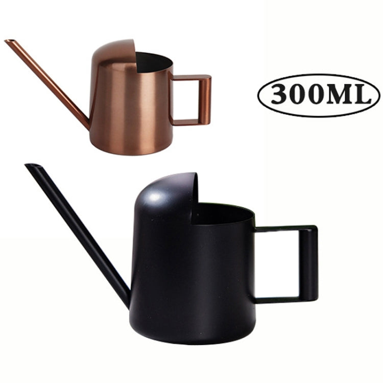 300ML Stainless Steel Watering Can with Long Spout(Black) - Watering & Irrigation by PMc TechLife | Online Shopping South Africa | PMc TechLife | Buy Now Pay Later Mobicred