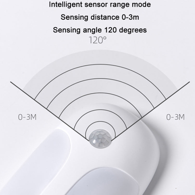 USB Rechargeable Firefly Smart Body Sensor LED Light(White Light) - Sensor LED Lights by PMC TechLife | Online Shopping South Africa | PMC TechLife | Buy Now Pay Later Mobicred