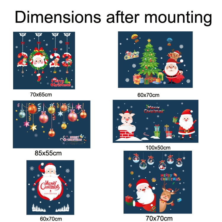 Santa Claus Hanging Stickers Shop Window Glass Door Living Room Wall Stickers(6309) - Christmas Stickers by PMC TechLife | Online Shopping South Africa | PMC TechLife | Buy Now Pay Later Mobicred