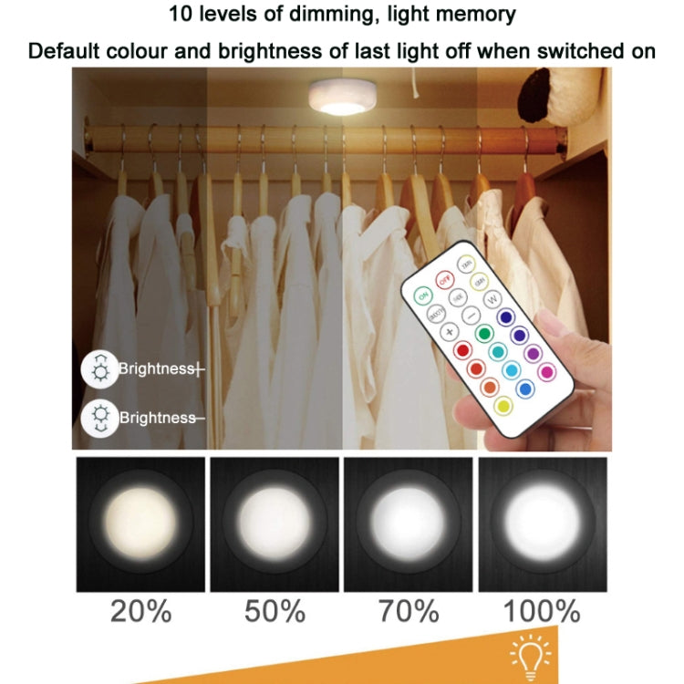 6 Lights 2 Remote Control 13-colour Night Light RGB Infrared Dimmable Cabinet Light - Novelty Lighting by PMC TechLife | Online Shopping South Africa | PMC TechLife | Buy Now Pay Later Mobicred