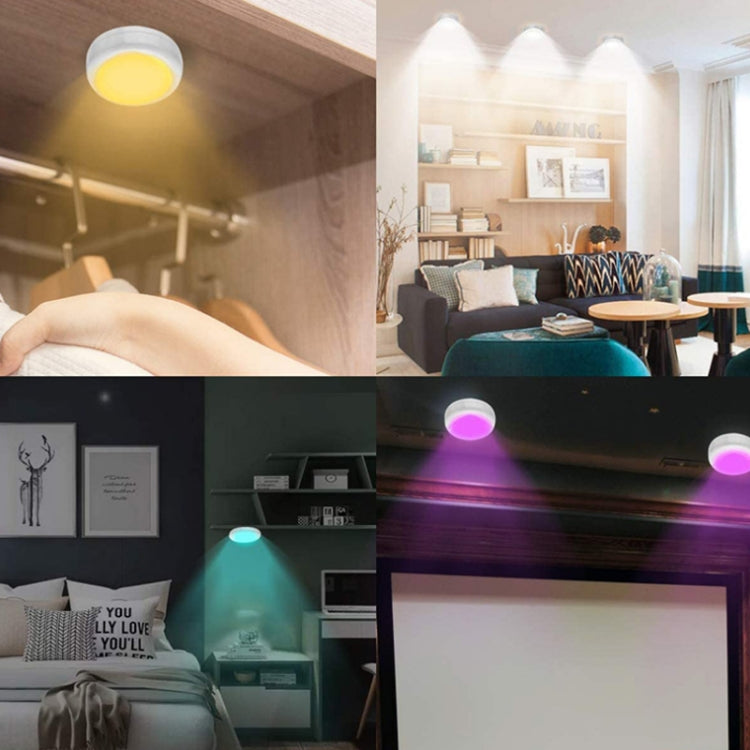 6 Lights 2 Remote Control 13-colour Night Light RGB Infrared Dimmable Cabinet Light - Novelty Lighting by PMC TechLife | Online Shopping South Africa | PMC TechLife | Buy Now Pay Later Mobicred