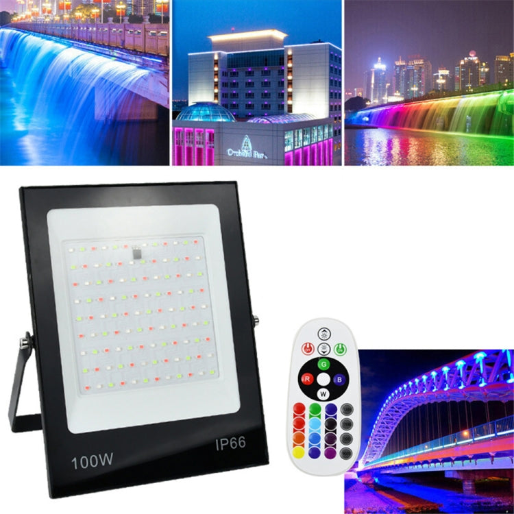 100W Colorful RGB Changing LED Flood Light With Remote Control - free shipping - PMC TechLife - Order now!
