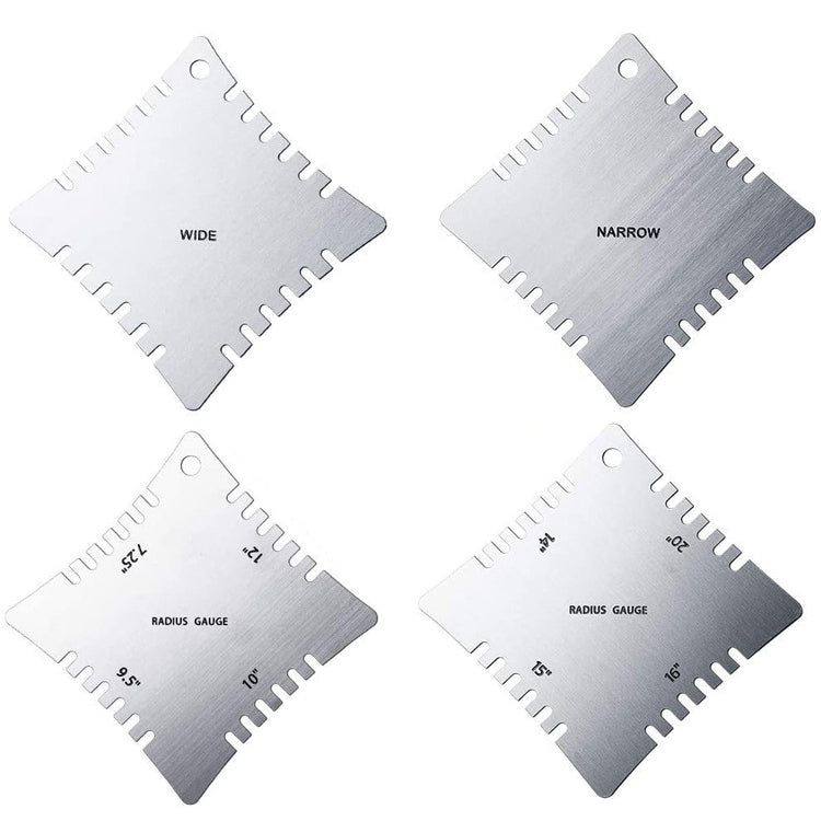 4 PCS/ Set Guitar With Teeth Ruler Guitar Repair Measuring Ruler Tools - Stringed Instruments by PMC TechLife | Online Shopping South Africa | PMC TechLife