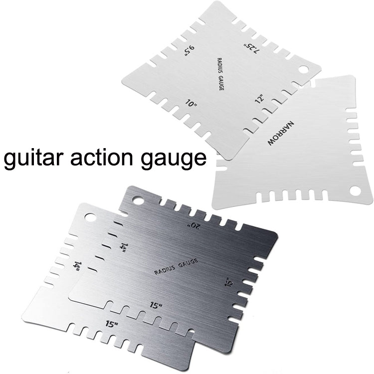 4 PCS/ Set Guitar With Teeth Ruler Guitar Repair Measuring Ruler Tools - Stringed Instruments by PMC TechLife | Online Shopping South Africa | PMC TechLife