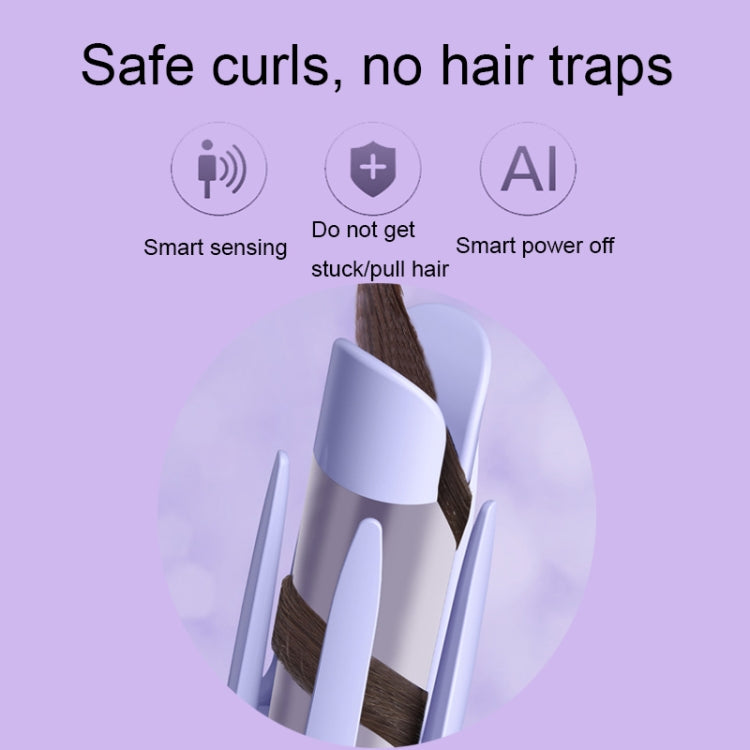 RD-2118 32mm Intelligent Induction Automatic Curling Iron Electric Rotary Automatic Hair Curler, CN Plug(Purple) - free shipping - PMC TechLife - Order now!