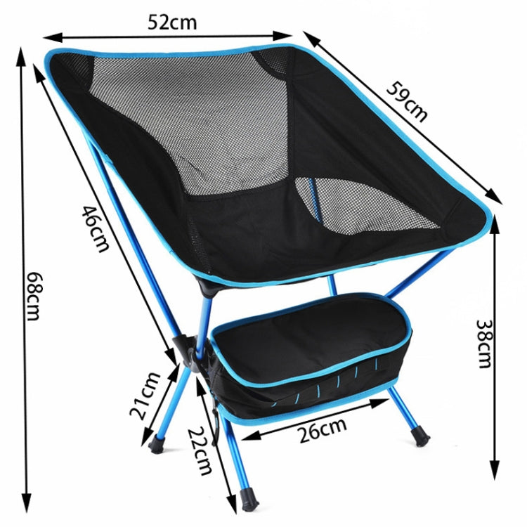 Outdoor Camping Lounge Beach Portable Folding Chair(Dark Blue) - Beach Chairs by PMC TechLife | Online Shopping South Africa | PMC TechLife