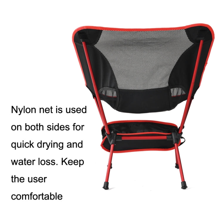 Outdoor Camping Lounge Beach Portable Folding Chair(Dark Blue) - Beach Chairs by PMC TechLife | Online Shopping South Africa | PMC TechLife