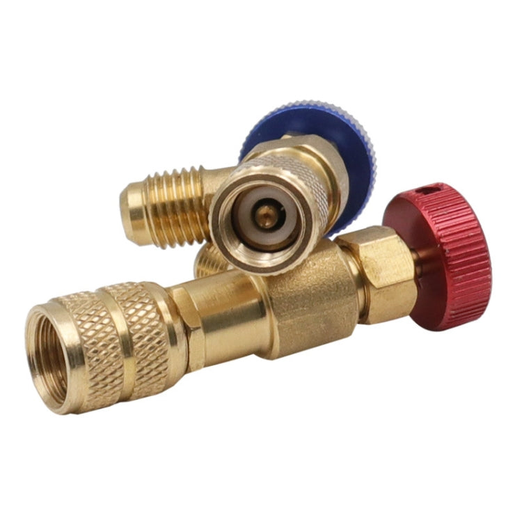 Air Conditioner Fluoridation Safety Valve Refrigerant Filling Connector(Side R22 Bottom R410) - Air Conditioning System by PMC TechLife | Online Shopping South Africa | PMC TechLife