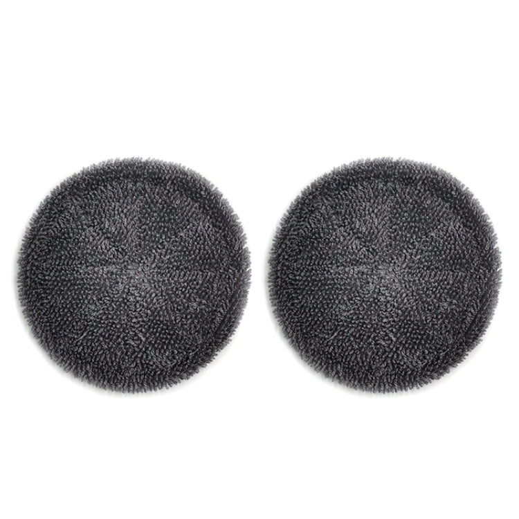 For Ecovacs Deebot N9+ 2pcs Robot Vacuum Cleaner Steam Mop Cloth(Full Hair Ash) - For ECOVACS Accessories by PMc TechLife | Online Shopping South Africa | PMc TechLife | Buy Now Pay Later Mobicred